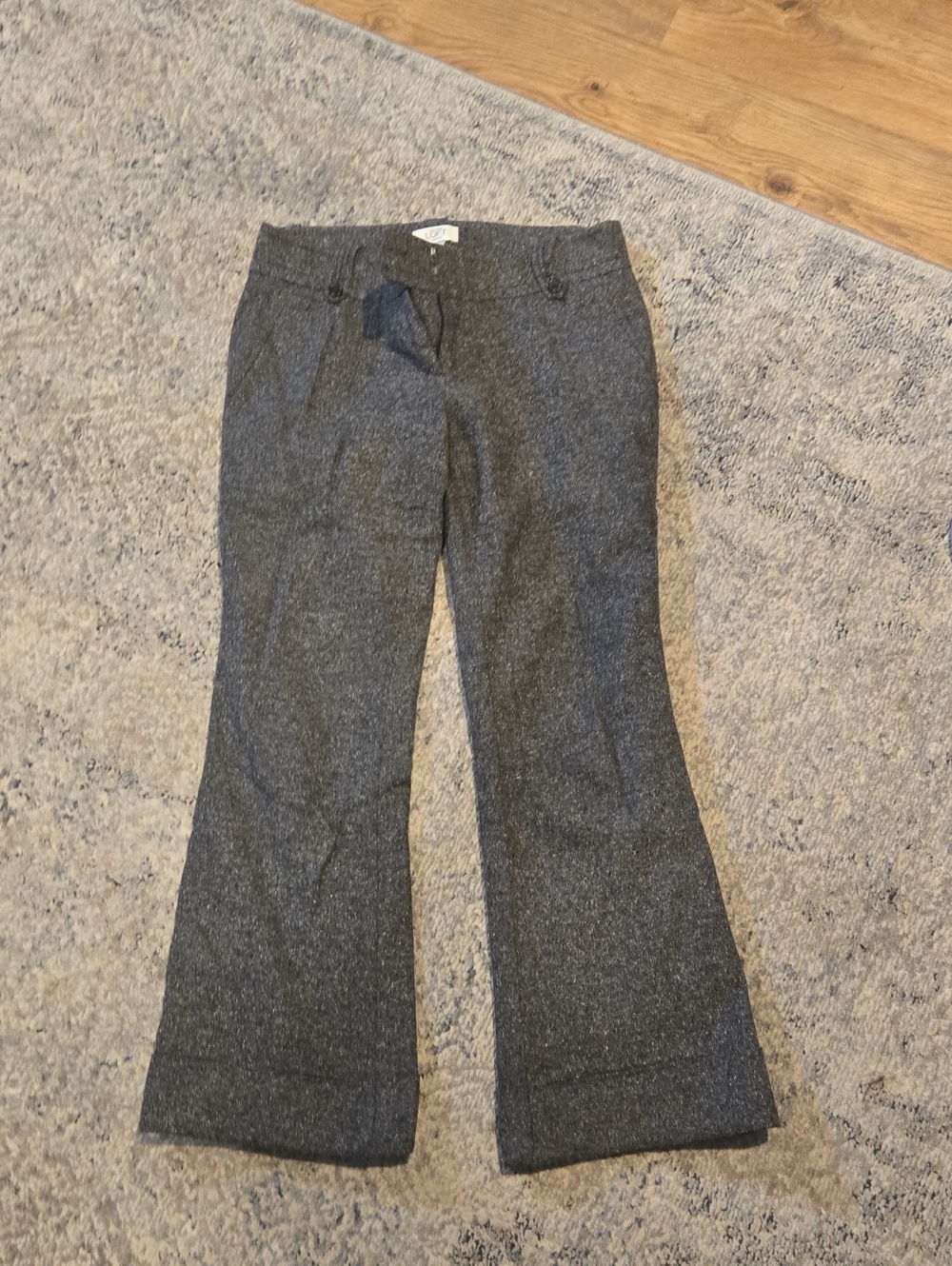 Women's Gray Flare Dress Pants